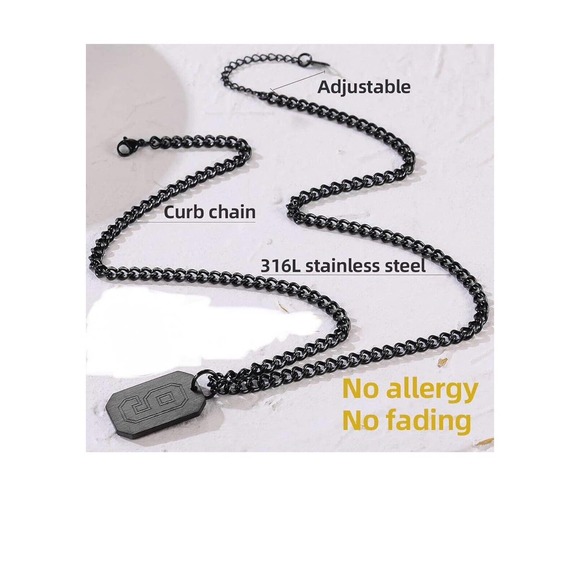 Baseball Number Necklace 13 Athletes Jersey Number Necklace Stainles - Picture 2 of 4